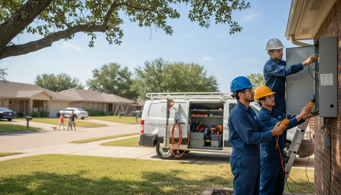 Certified electrician providing emergency electrical services in Audubon, IA